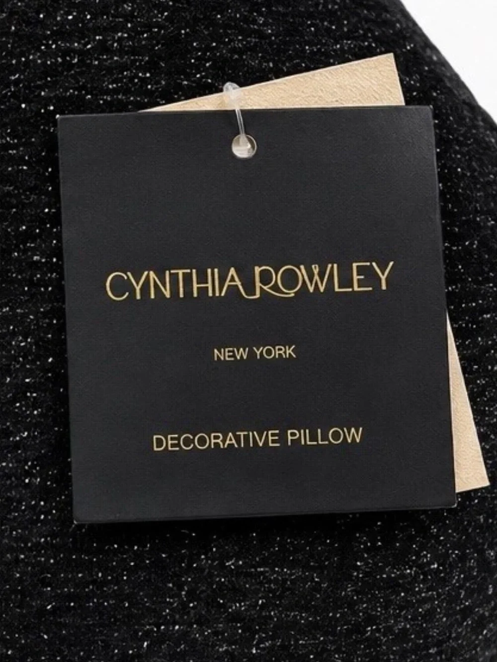 Vintage Style Black And Orange Cat Throw Pillow Cynthia Rowley Halloween NWT